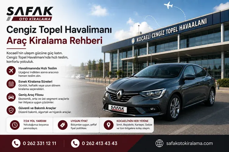Cengiz Topel Havalimanı Araç Kiralama Rehberi